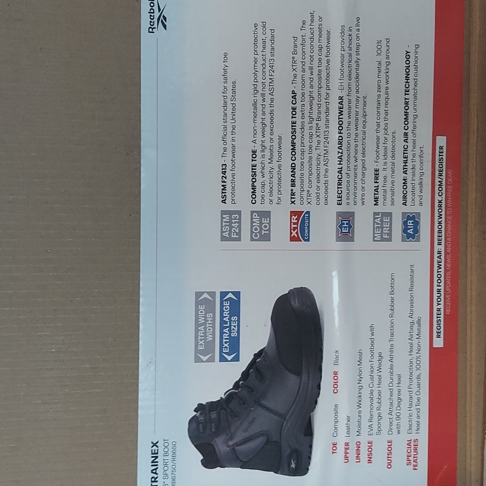 Reebok Trainex Composite Safety Toe Work Boots - Picture 5 of 12